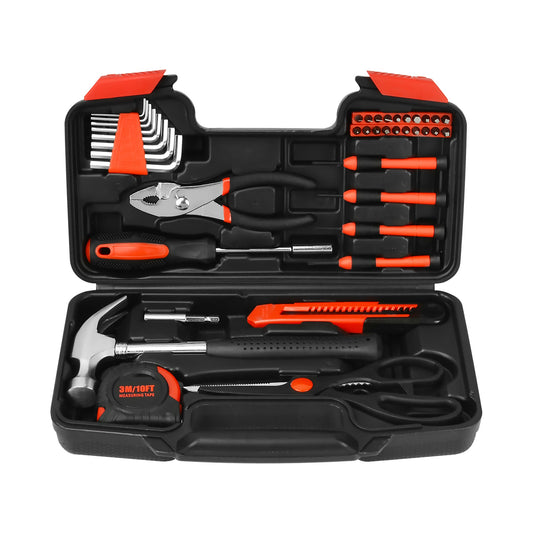 Home DIY Tool Bundle: Cordless Drill, 39-Piece Tool Kit & Flashlight