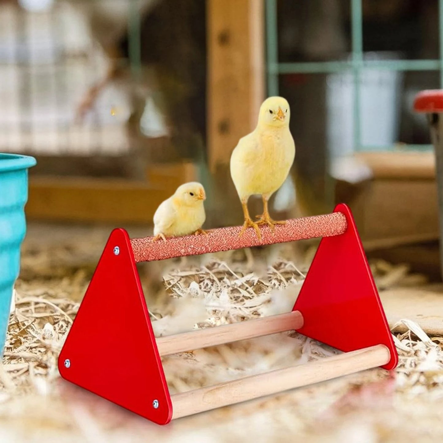 Wooden Chick Perch & Roosting Bar for Brooder or Coop